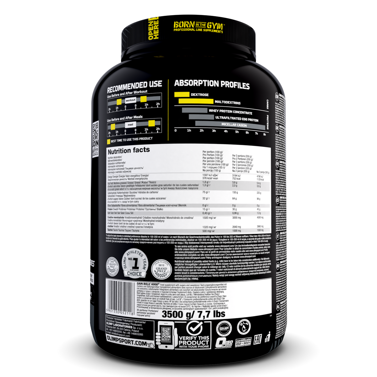 Gain Bolic 6000 (3000g) Vanille