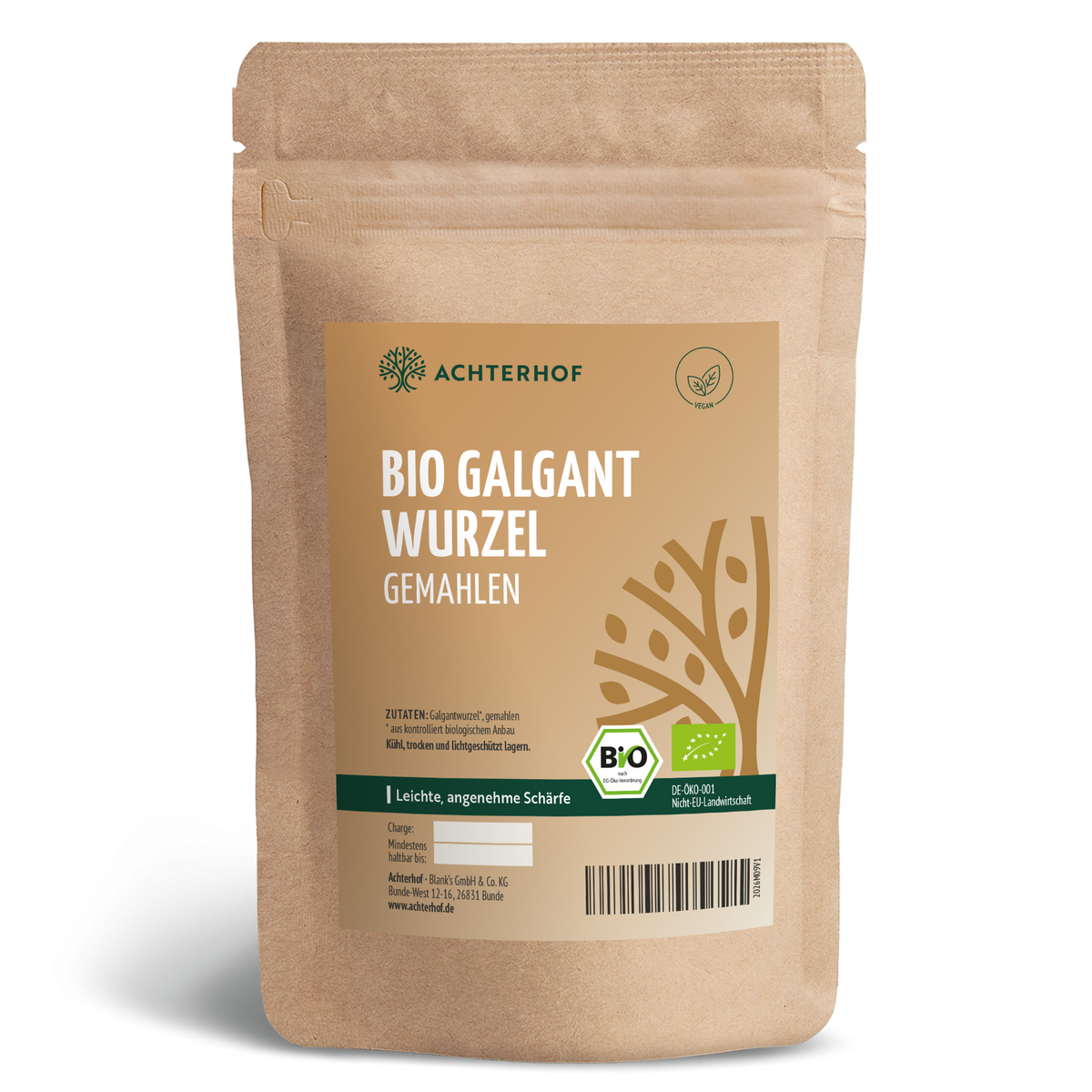 Galgantwurzel Pulver Bio (250g)
