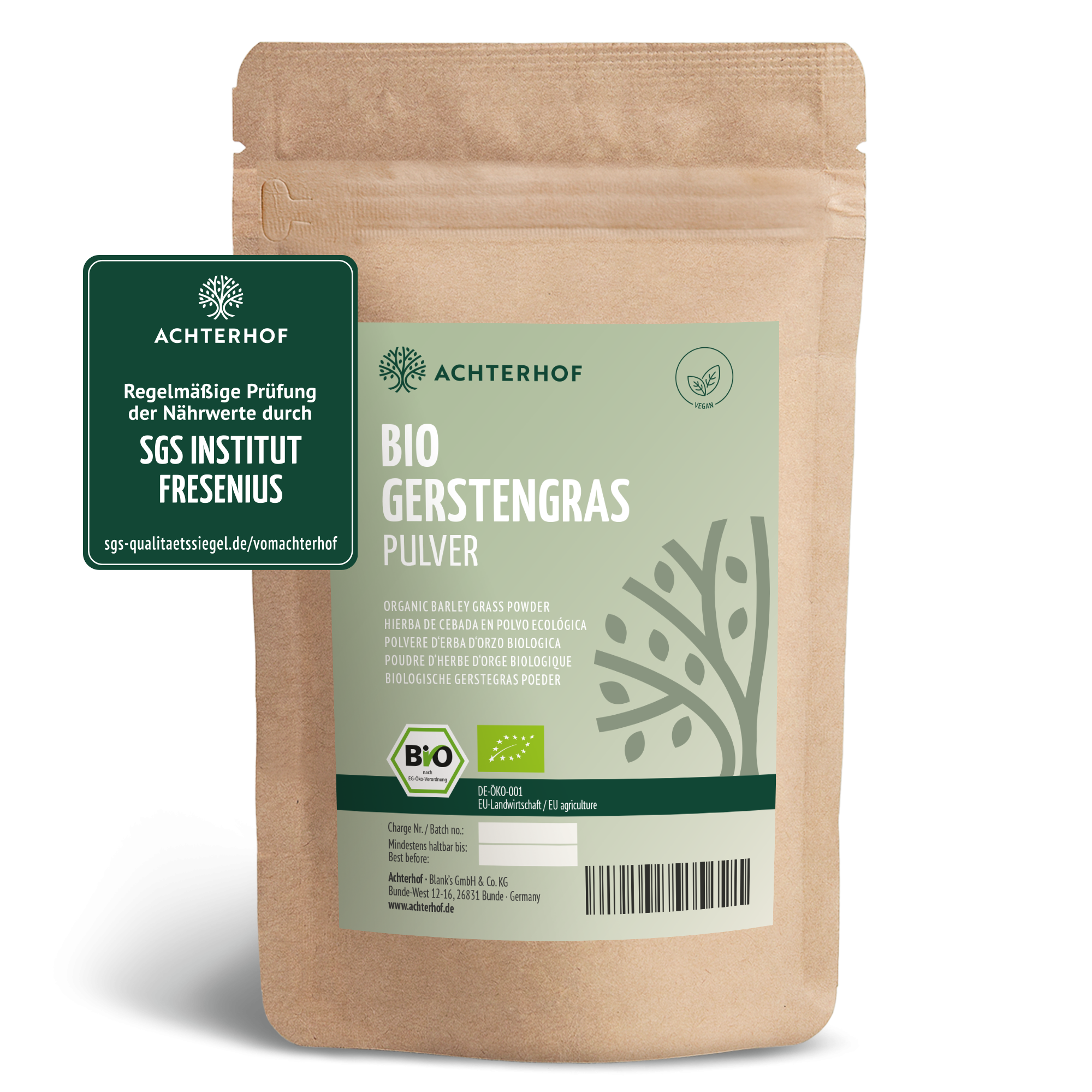 Gerstengras Pulver Bio (500g)