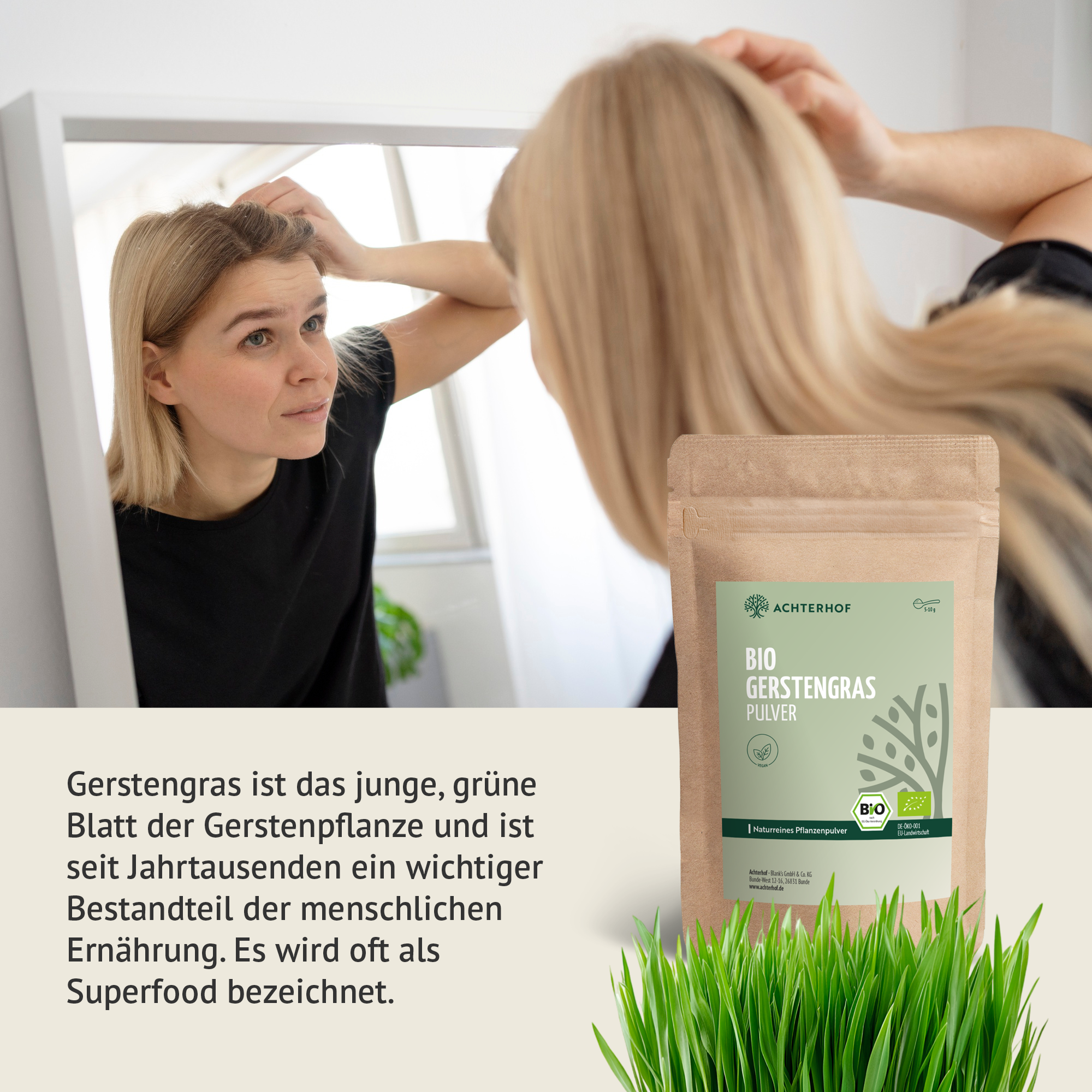 Gerstengras Pulver Bio (500g)