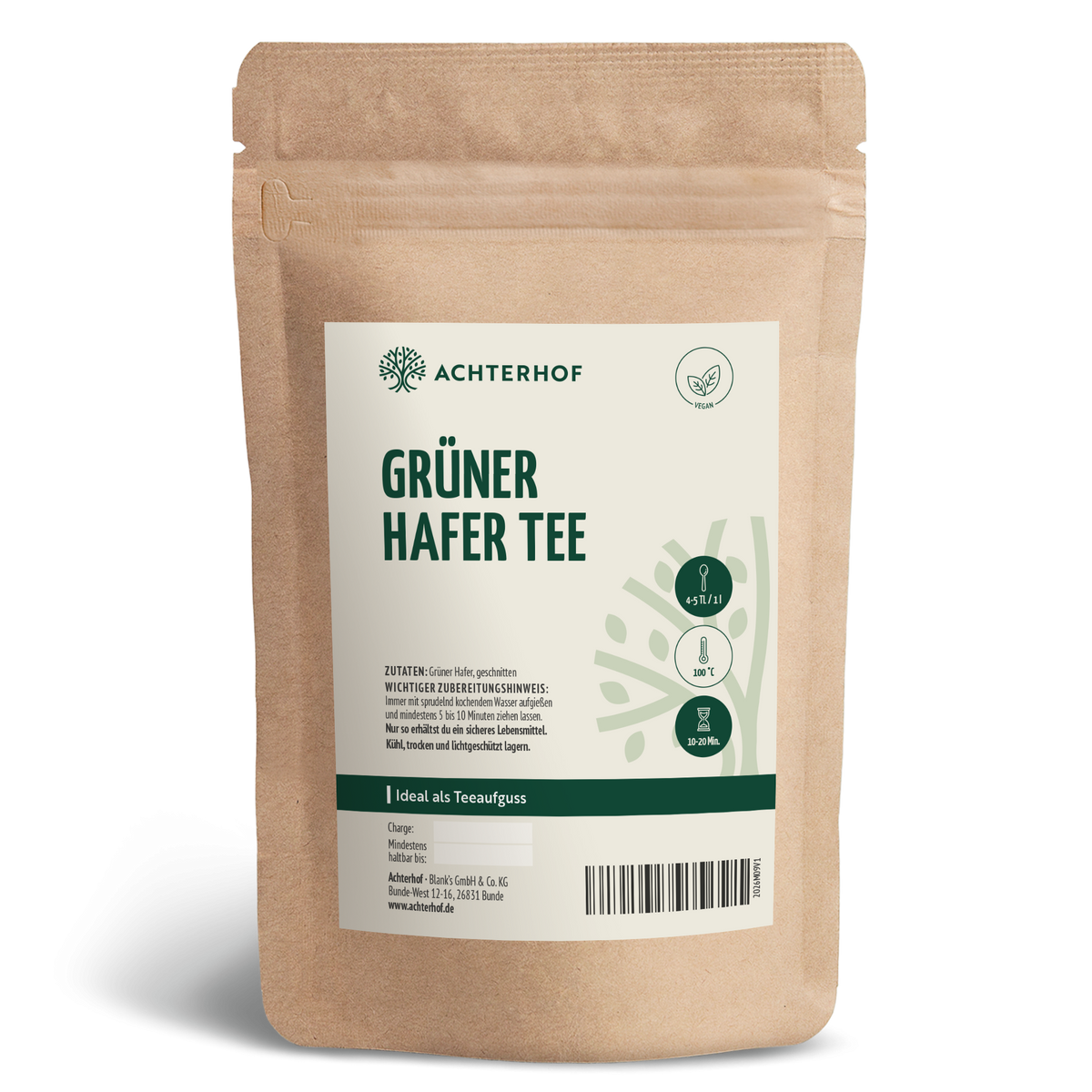 Grüner Hafer Tee (1000g)