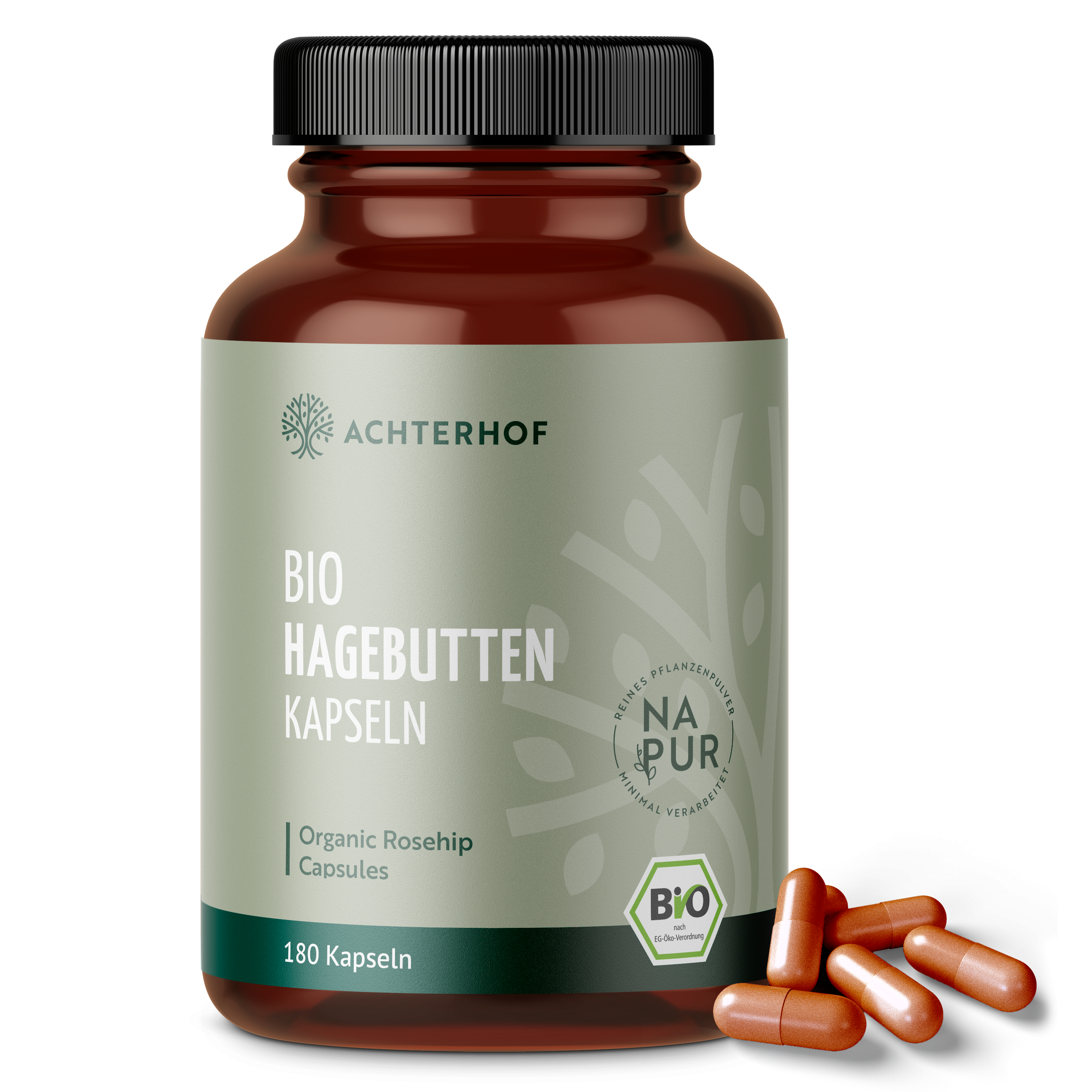 Hagebutten Kapseln Bio (180 Kapseln)