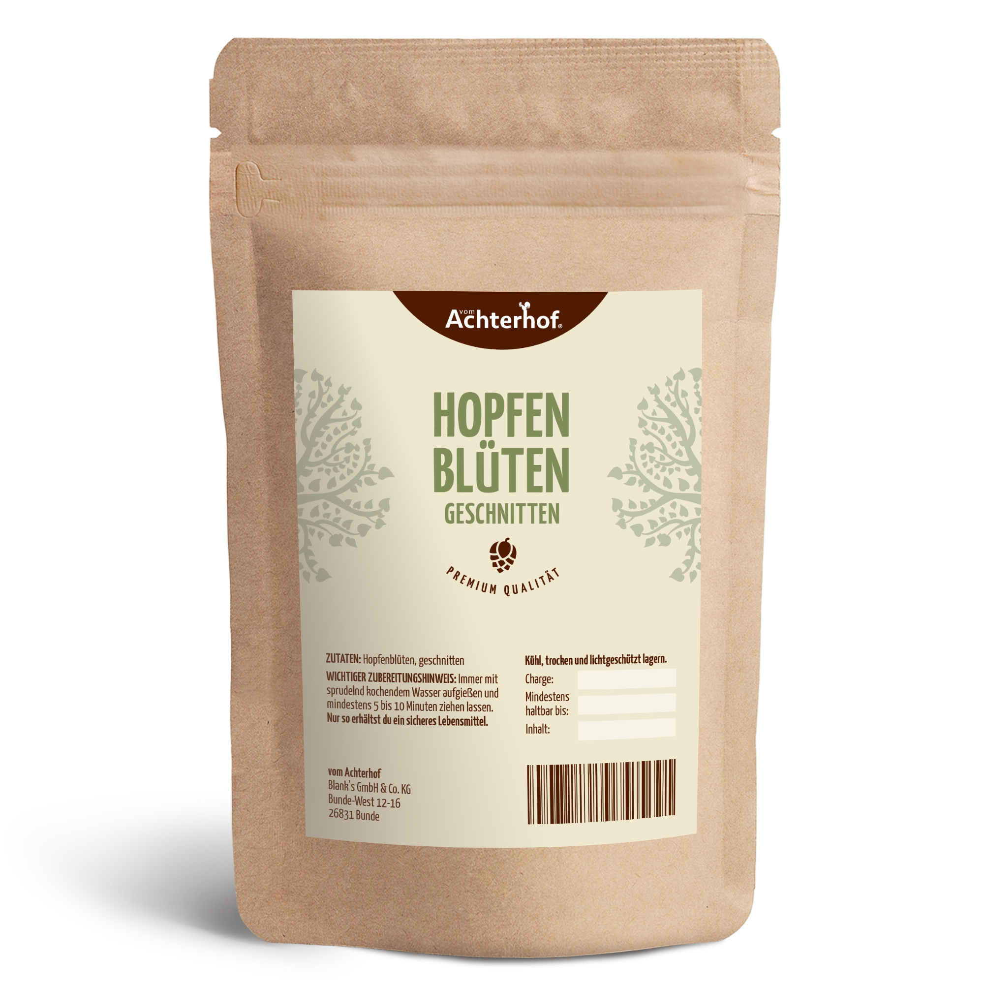 Hopfenblüten geschnitten (250g)
