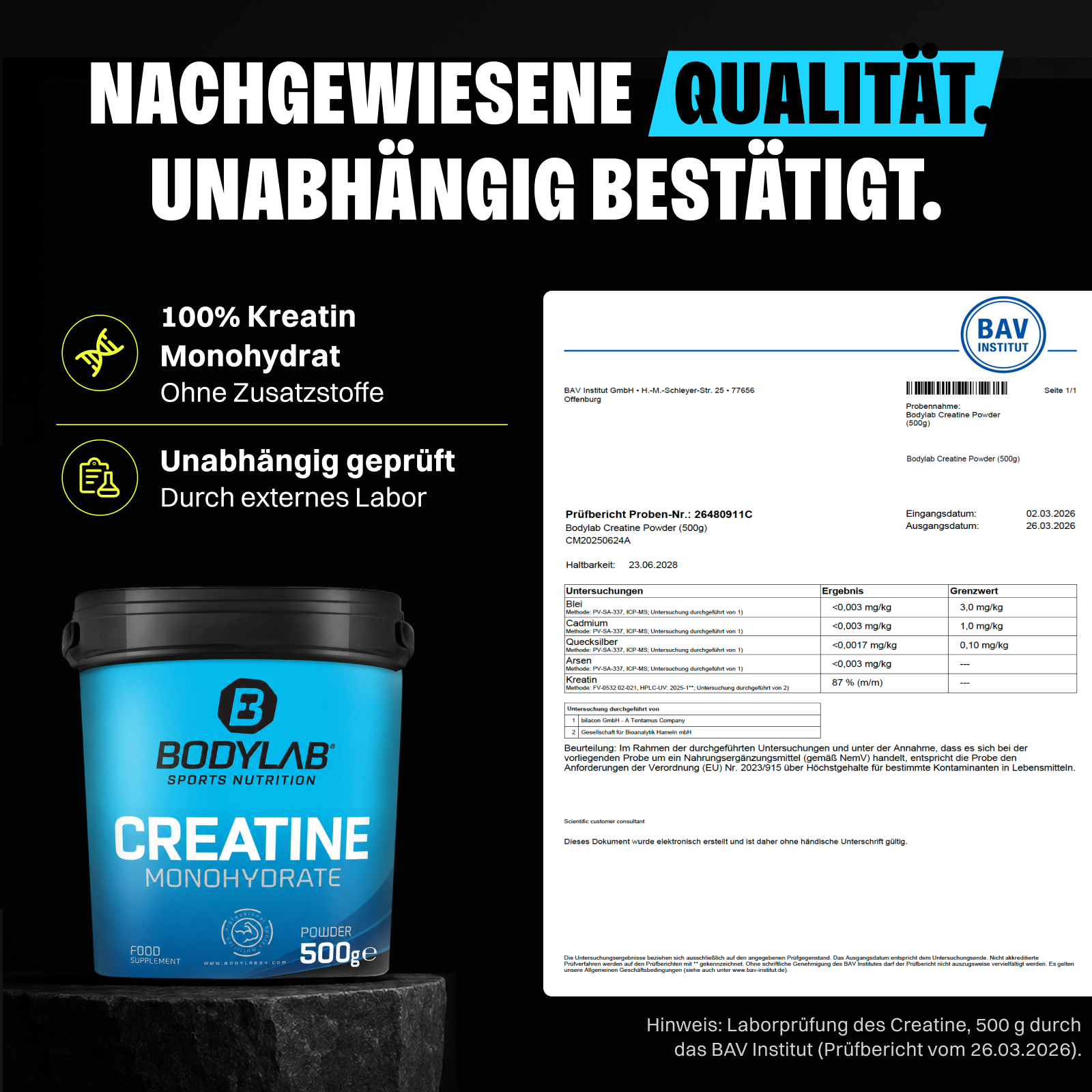4 x Creatine Powder (500g)