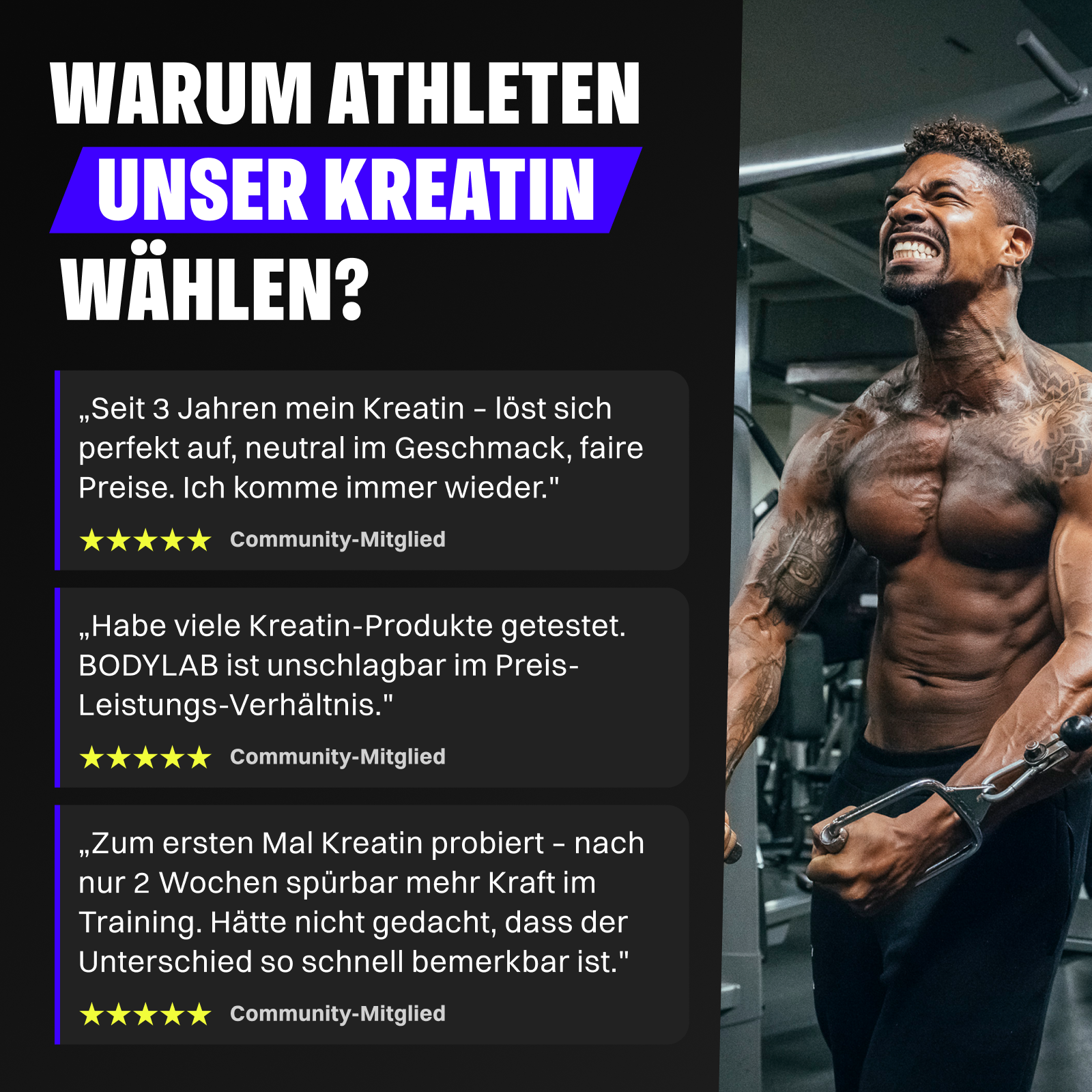 4 x Creatine Powder (500g)
