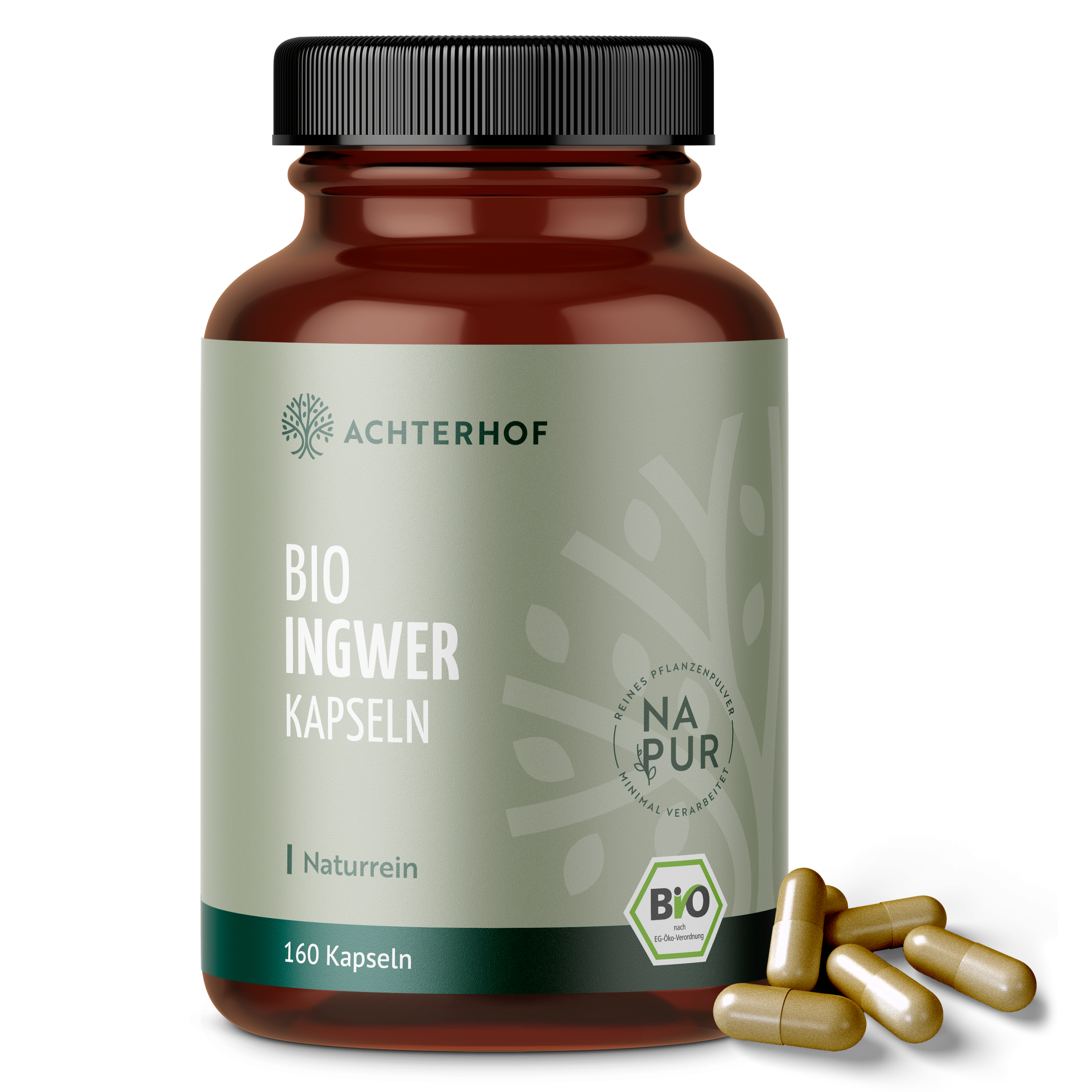 Ingwer Kapseln Bio (160 Kapseln)