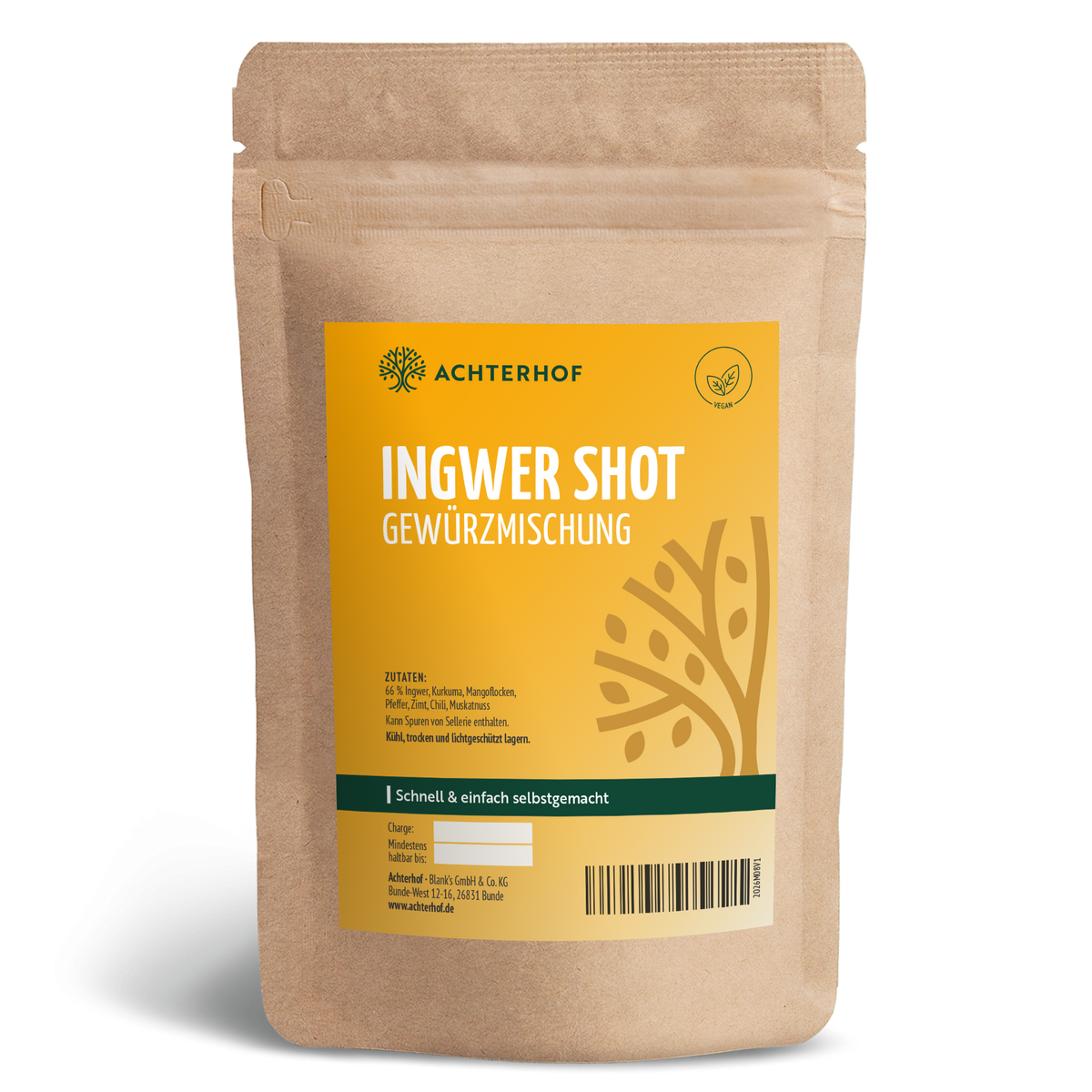 Ingwer Shot Gewürzmischung (250g)