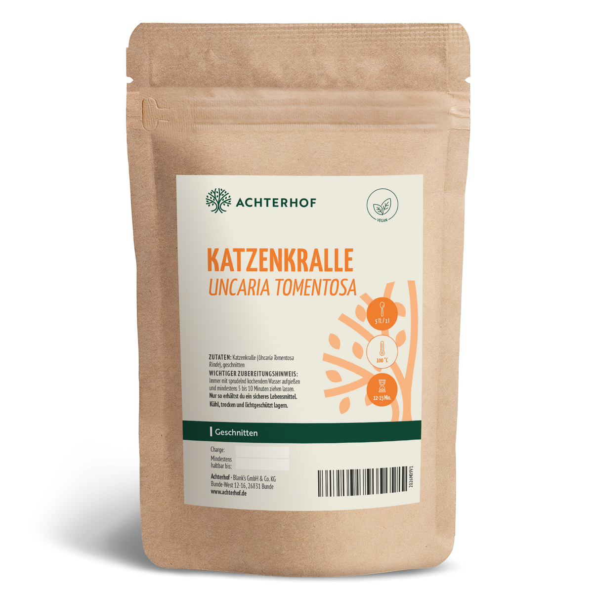 Katzenkralle Tee (Uncaria Tomentosa) geschnitten (1000g)