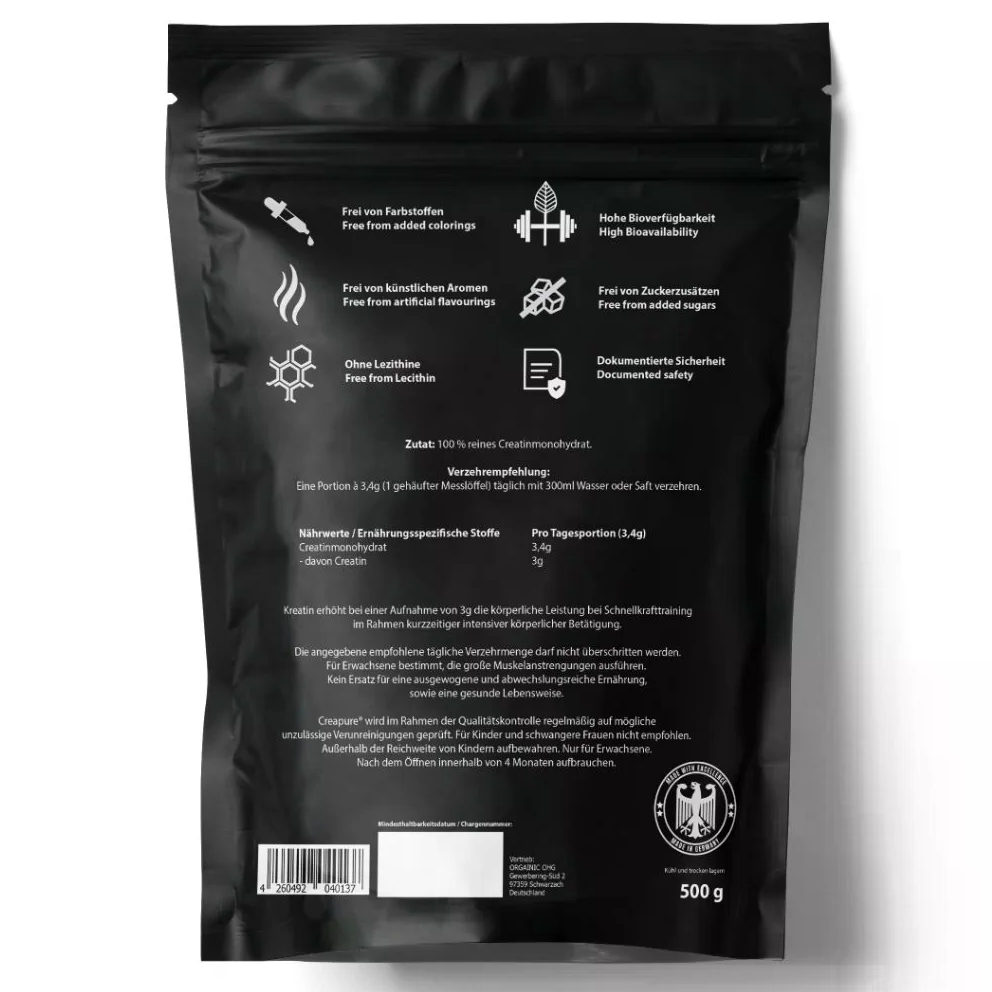 Kreatin Monohydrat Creapure® (500g)