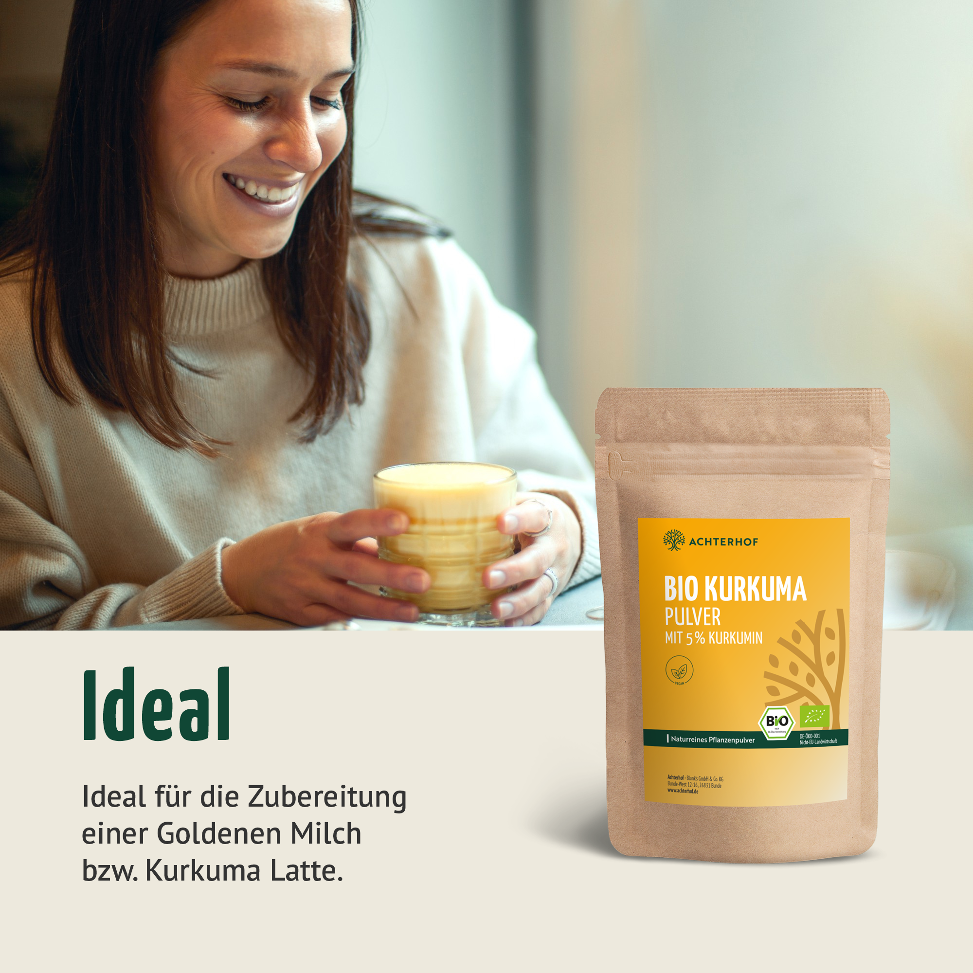 Bio Kurkuma Pulver 5% Curcumin (250g)