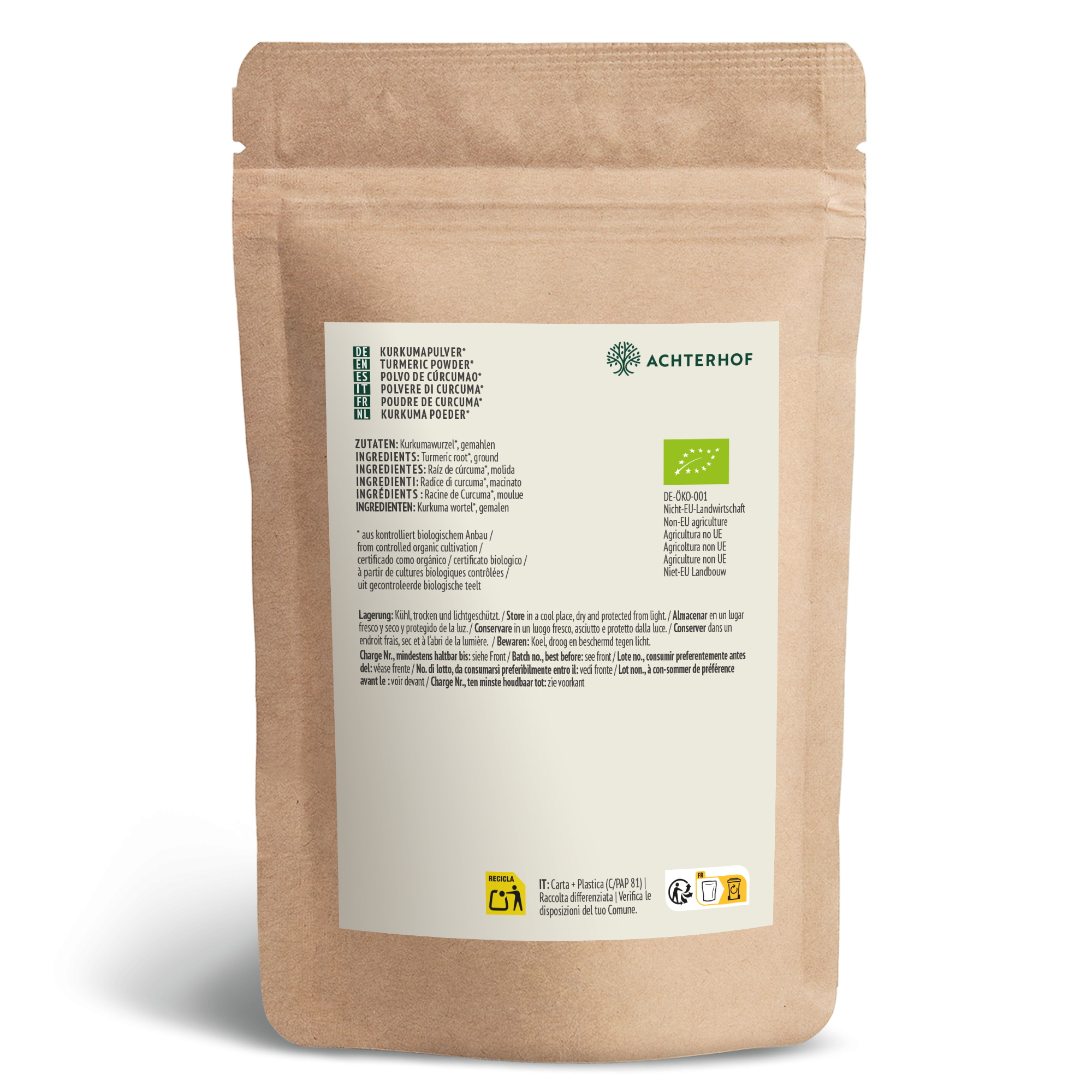 Bio Kurkuma Pulver (500g)