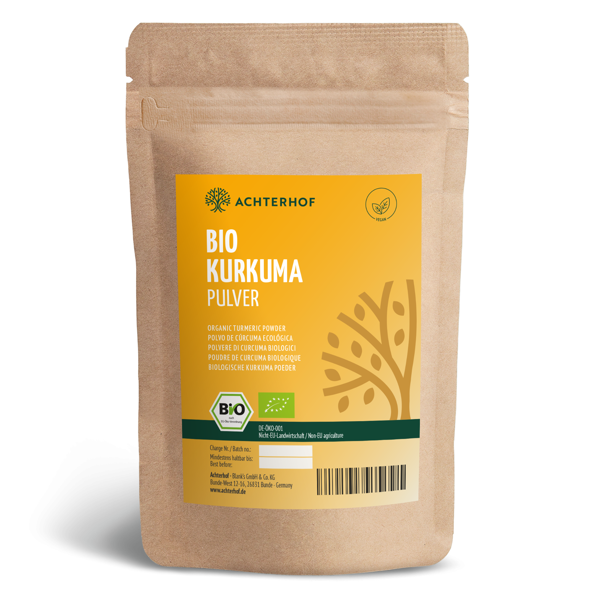 Bio Kurkuma Pulver (1000g)