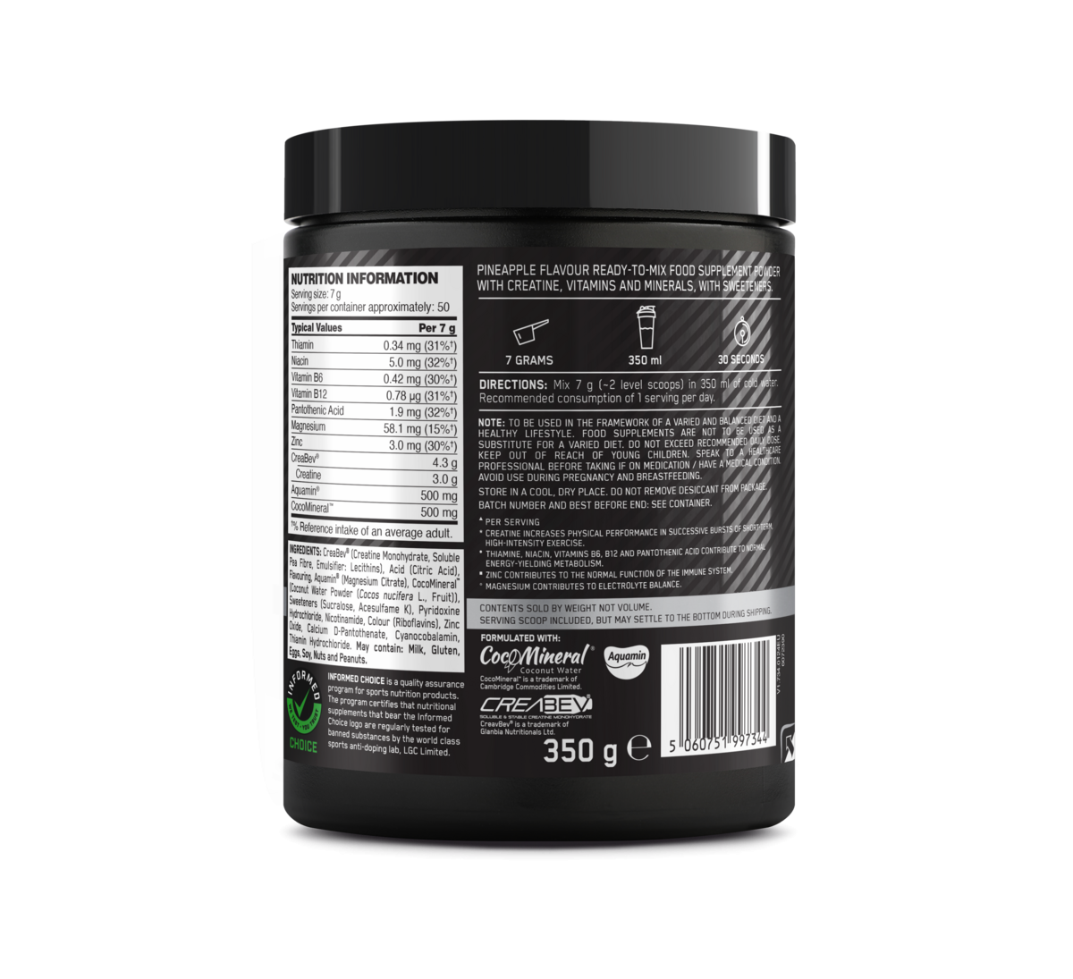 Platinum Creatine Plus (350g) Pineapple