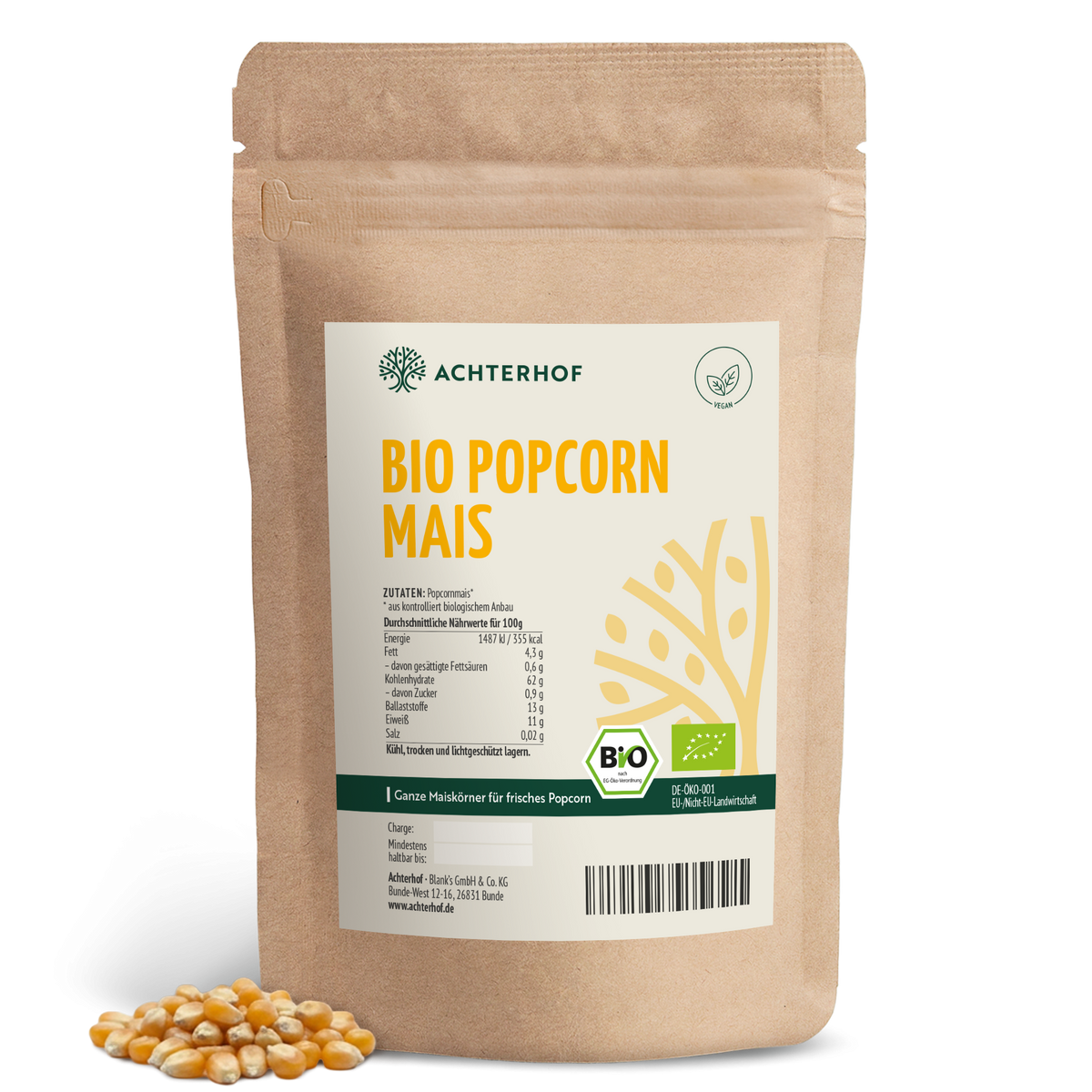 Bio Popcorn Mais (Butterfly) (250g)