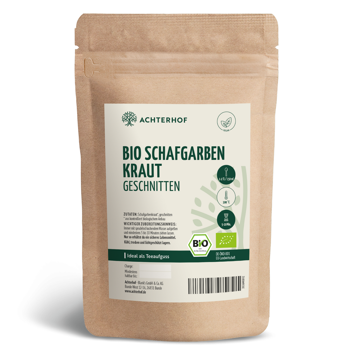 Bio Schafgarbenkraut geschnitten (100g)