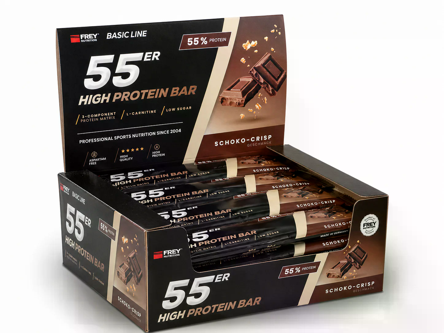 Proteinriegel 55er (20x50g) Schoko-Crisp