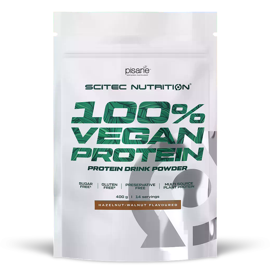 100% Vegan Protein (400g) Hazelnut Walnut