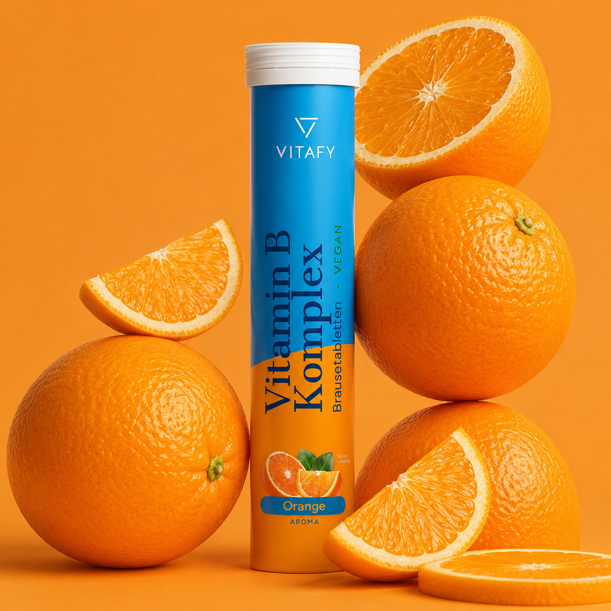 Vitamin B Komplex - Orange (20 Brausetabletten) - 6er Pack