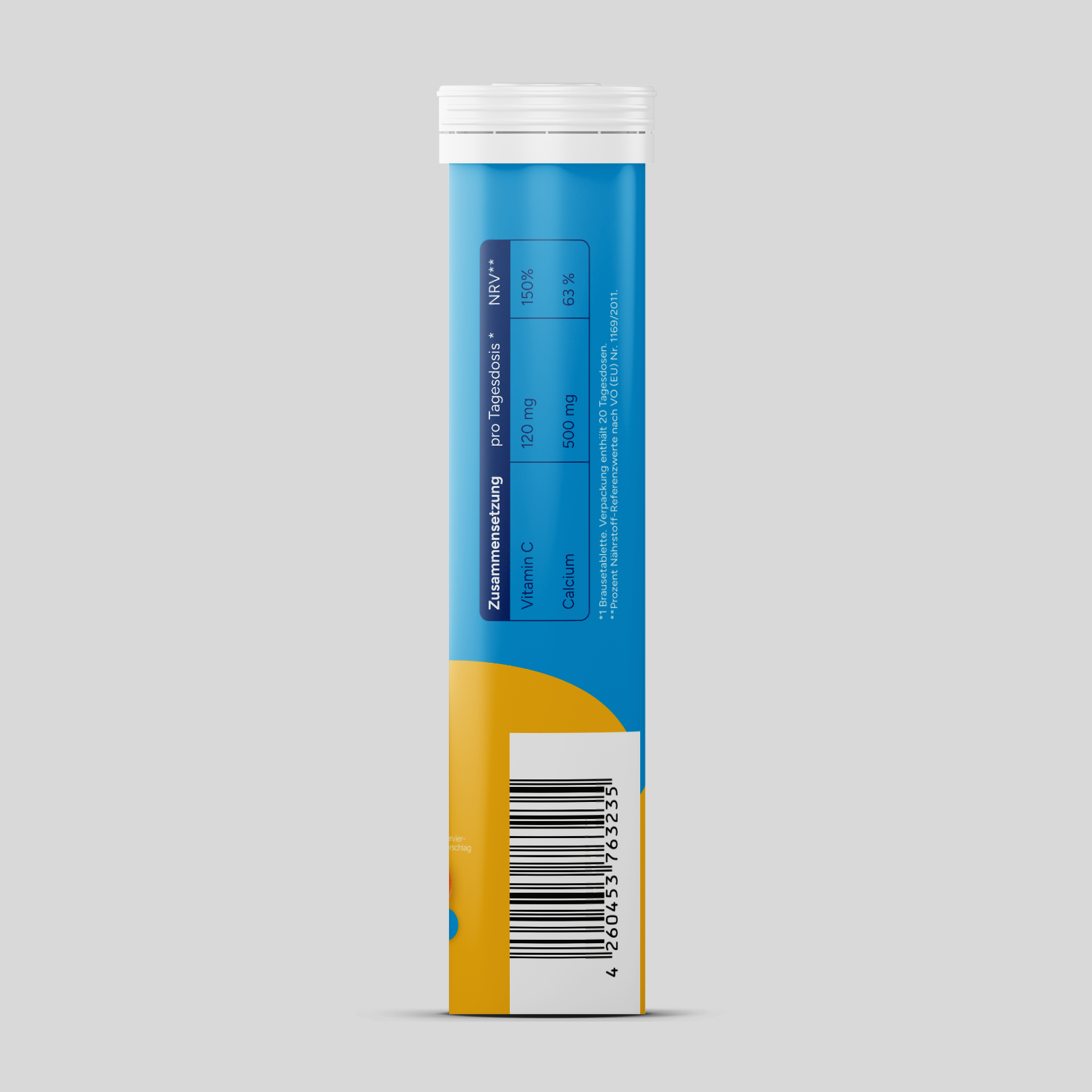 Calcium + Vitamin C - Orange (20 Brausetabletten) - 6er Pack