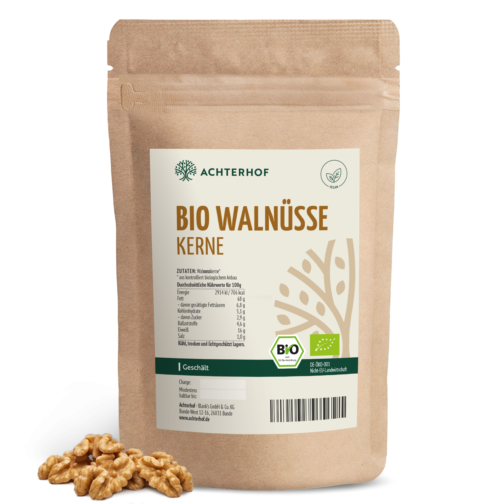 Bio Walnusskerne geschält (500g)