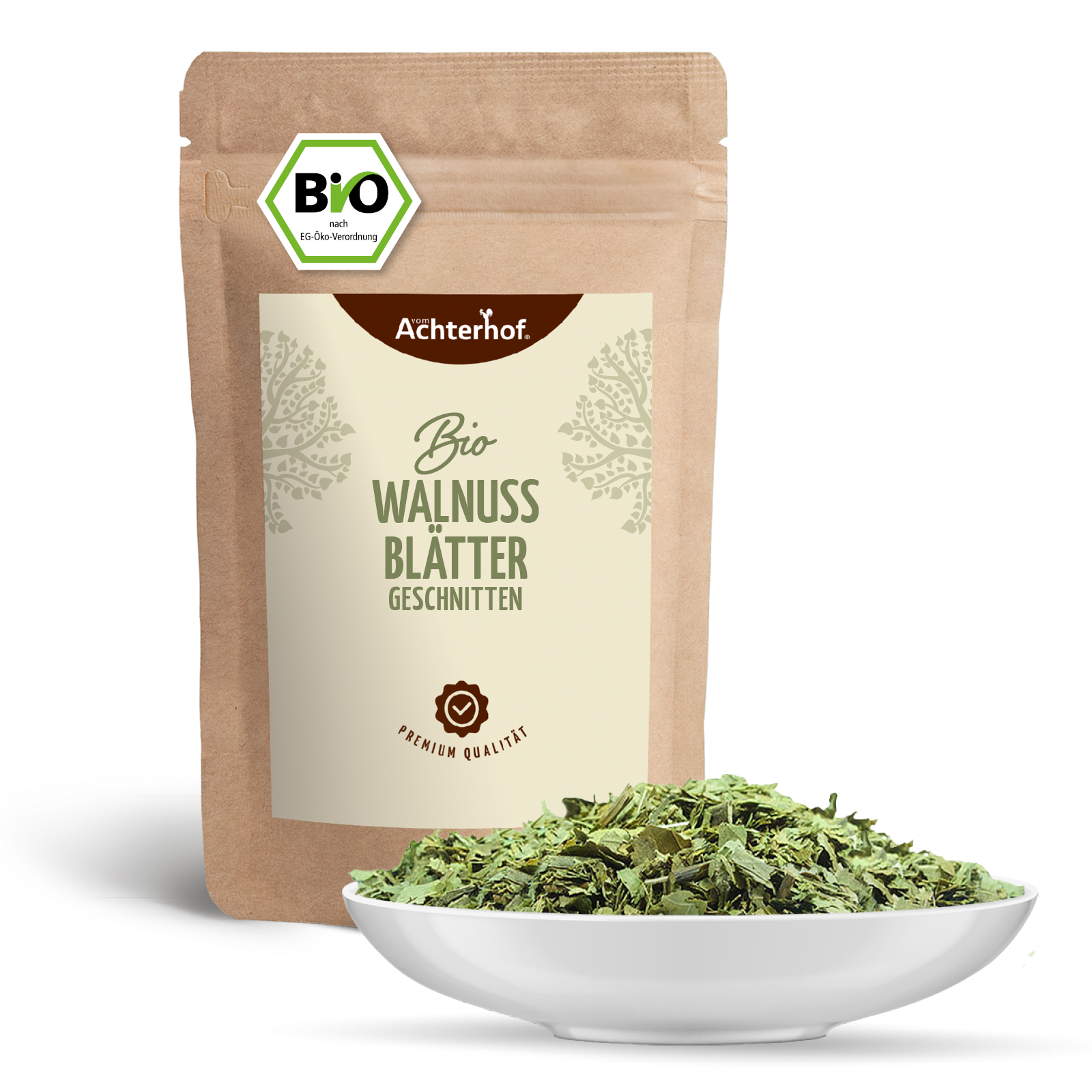 Walnussblätter geschnitten Bio (500g)