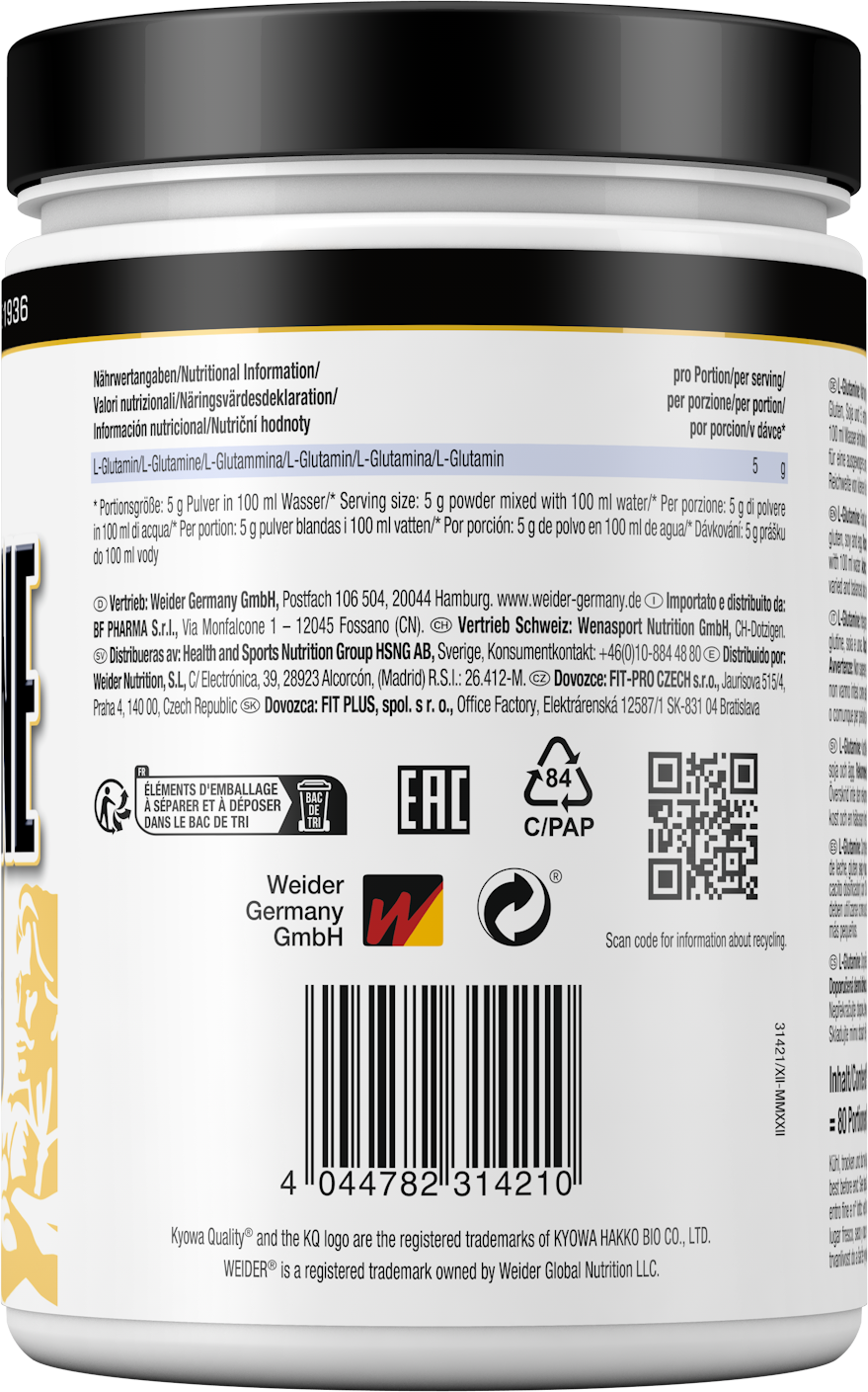 L-Glutamine (400g)